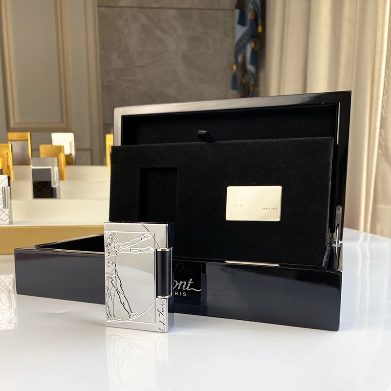 

New commemorative edition single and double flame luxury lighter Ping Sound natural paint cigarette smoking butane lighter