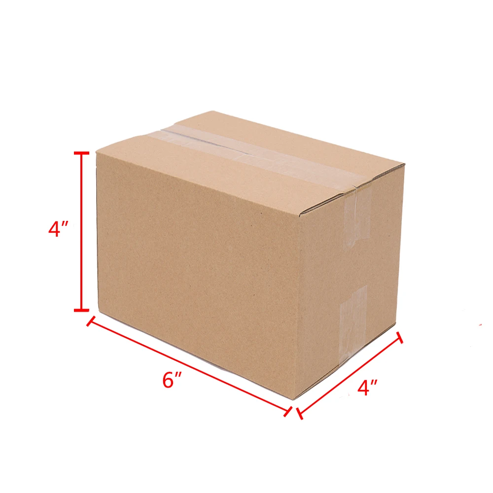 100Pcs Corrugated Shipping Boxes 6x4x4 inch(15.2*10*10cm) Brown Kraft Cardboard Boxes Small Mailing Packaging Boxes for E-commerce Shipping Storage