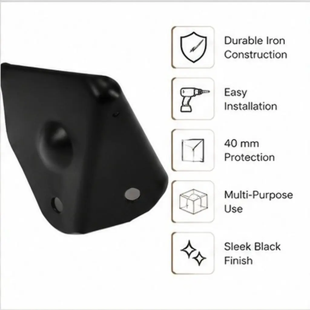 16pcs-40mm-black-triangular-corner-guards-metal-box-protectors-speaker-cabinets-flight-case-furniture-speaker-cabinet-protectors