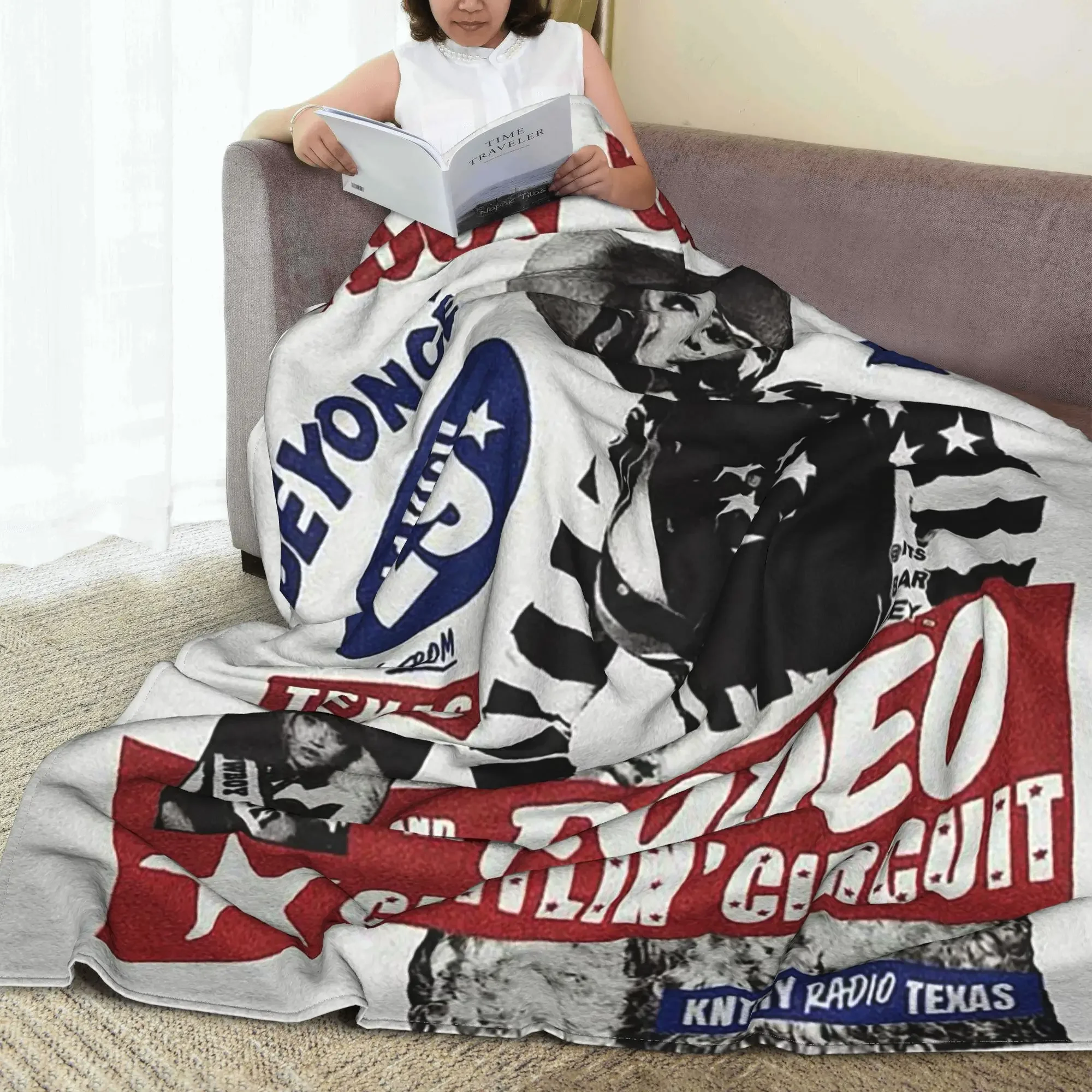 Singer Beyonce Cowboy Carter 2025 Tour Blankets Super Soft Fleece Sofa Throw Blanket for Home Bedroom Outdoor Throws Bedspread