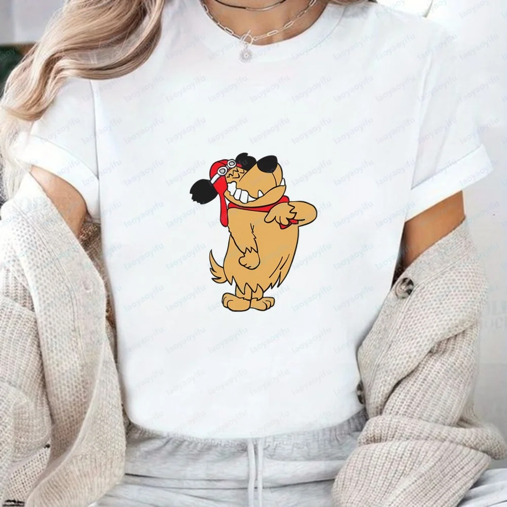 Funny and Humorous Anime Wacky Races Summer Short-sleeved Shirt Suitable for Both Men and Women, Comfortable T-shirt