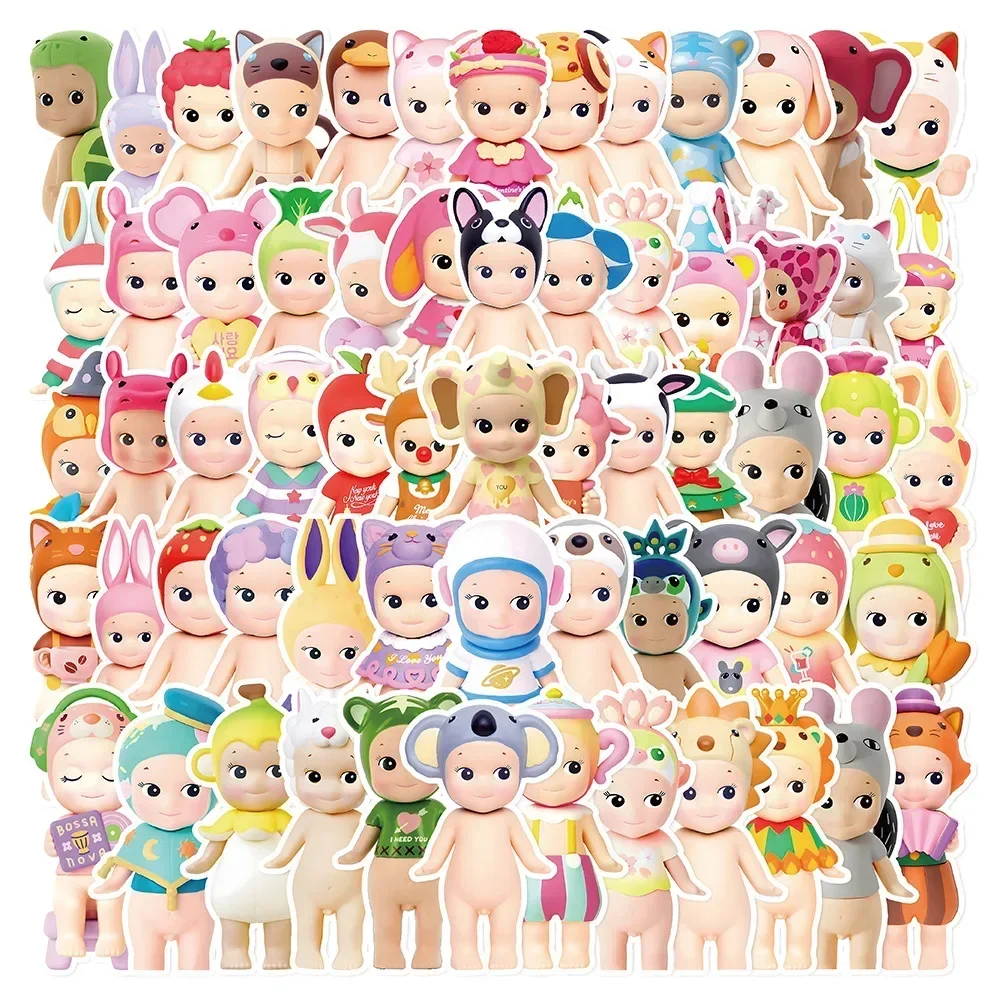 60pcs Sonny Angle Dolls Stickers bagaglio fai da te Laptop Cup Skateboard decorazione impermeabile Pegatina Toys for Children Cute Gift