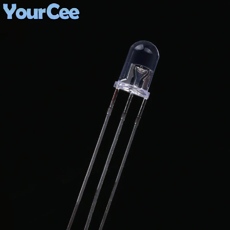 20pcs F3 3mm F5 5mm Diffused Clear Common Anode/Cathode Round LED Red Warm White Blue Yellow Green Bi-Color Diode Light Emitting