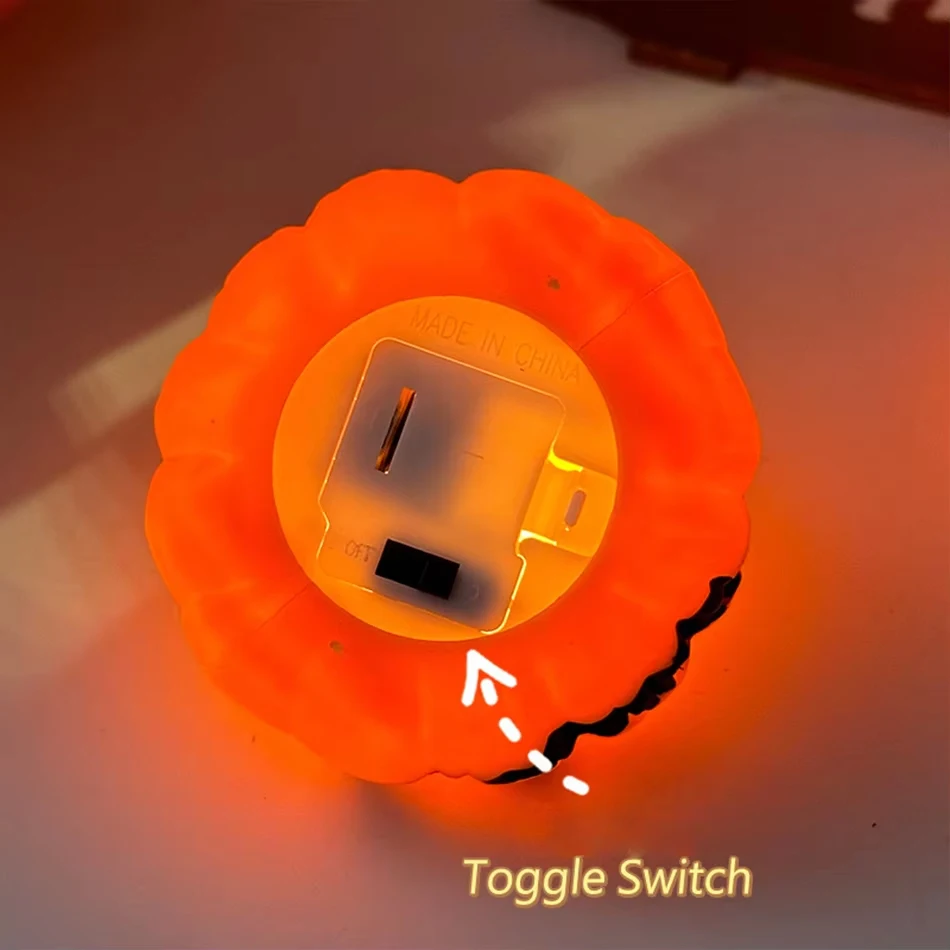 Halloween LED Pumpkin Lights, Flameless Candle Lamp, Jack‑O‑Lantern Night Light, Spooky Table Ornament, Home Party  Decoration