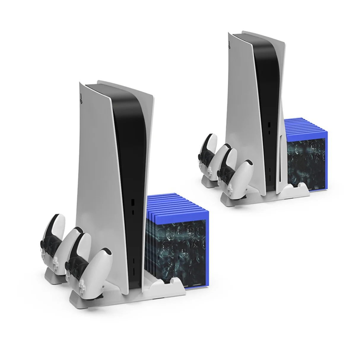 Hot Sale Multi-Functional Cooling Dock for P5 Console Universal Dock Docking Station with Disc Storage Handle for PRO/PS5slim