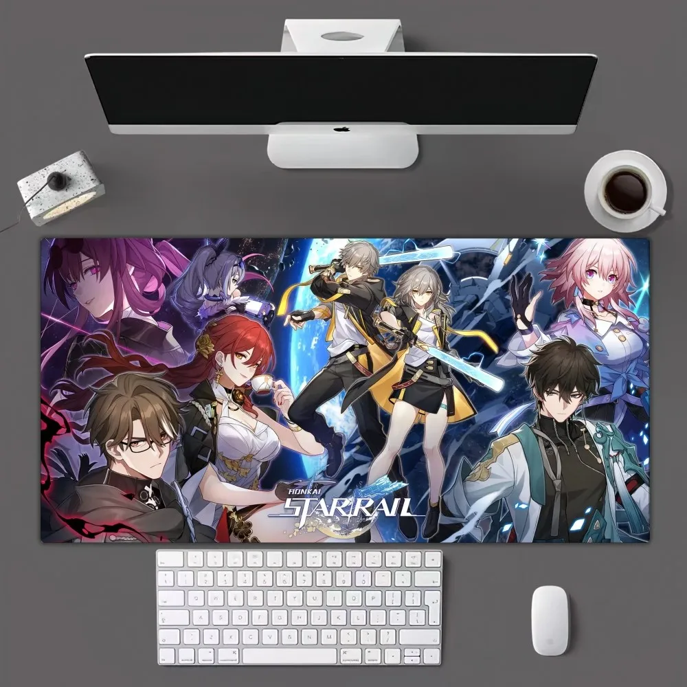 Imagem -06 - Honkai Star Rail Gamer Mousepad Mouse Pad Longa Esteira de Mesa para Escritório Jogo Quente