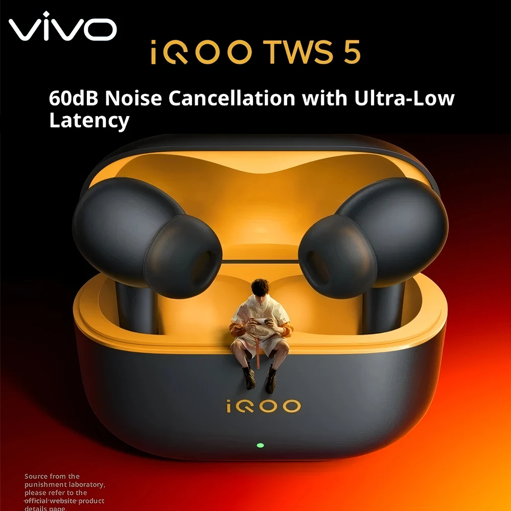 オリジナルVIVO Iqoo TWS5 ワイヤレスノイズキャンセリングイヤホン