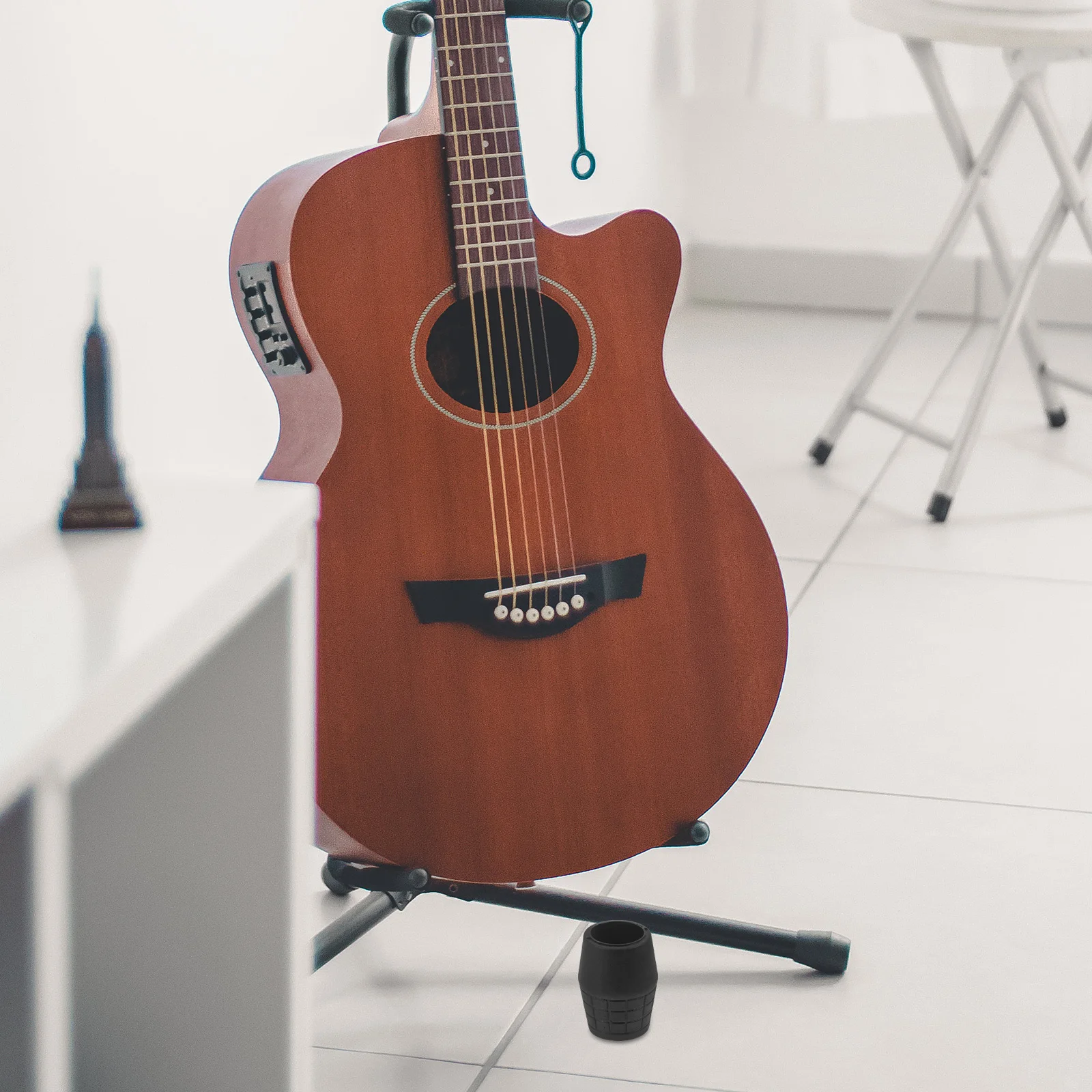 9 pièces support de guitare pieds en caoutchouc coussinets Stable anti-dérapant support de sol protecteur de jambe support de guitare longue durée coussinets de pied