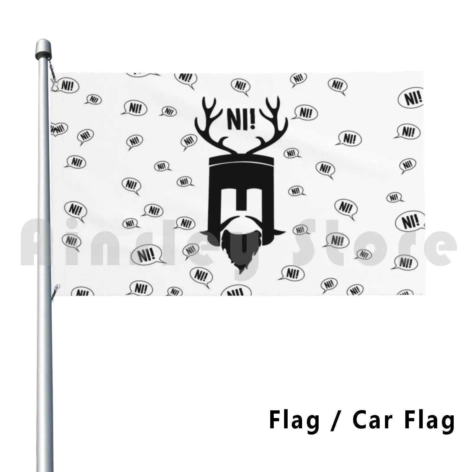 Knights Who Say! Flag Car Flag Funny Ni Knights Holy Grail