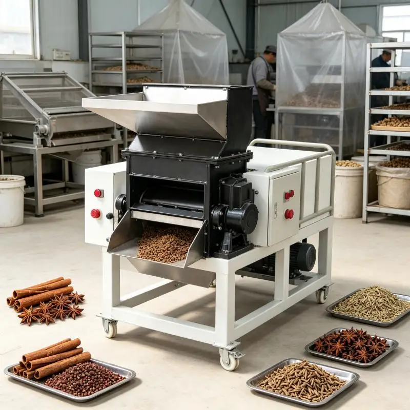 Coarse Crusher Machine Robust Frame Coarse Granulator For Bone Shell Plastic Block Raw Primary Crushing Production