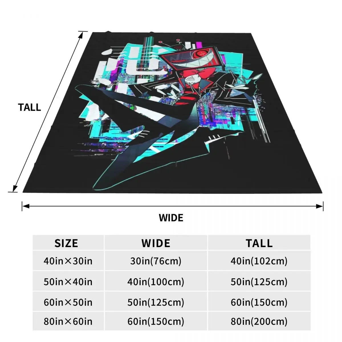 Vox Hazbin-بطانيات محبوكة ناعمة للغاية ، بطانيات رمي للسيارة ، أريكة ، أريكة ، سرير ، بساط ، فنادق ، فلانيل