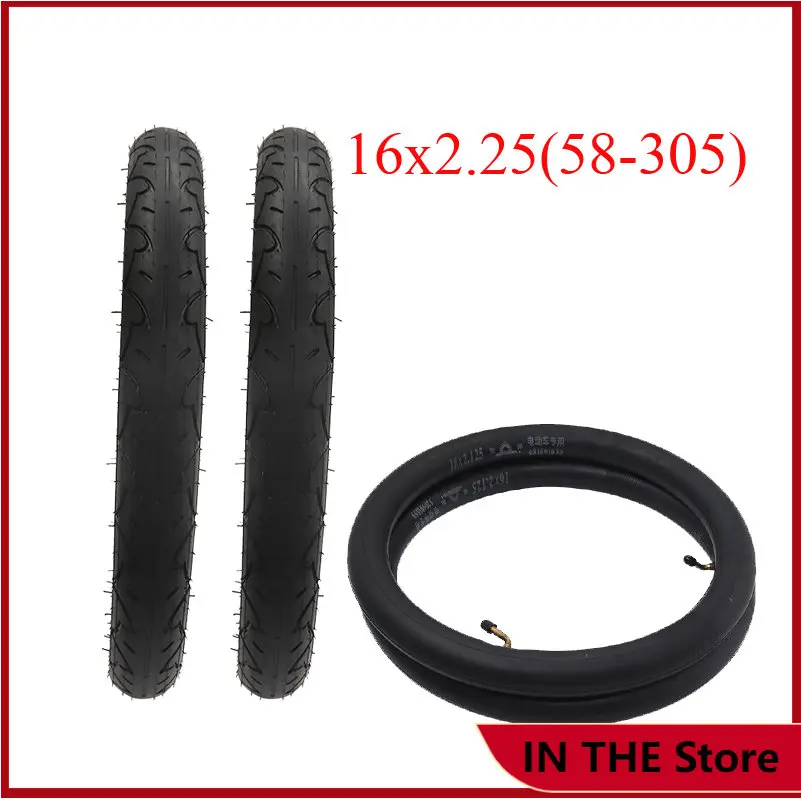 Good Quality 16x2.25 (58-305)Tires for 16 inch Electric Bicycle inner outer Tires