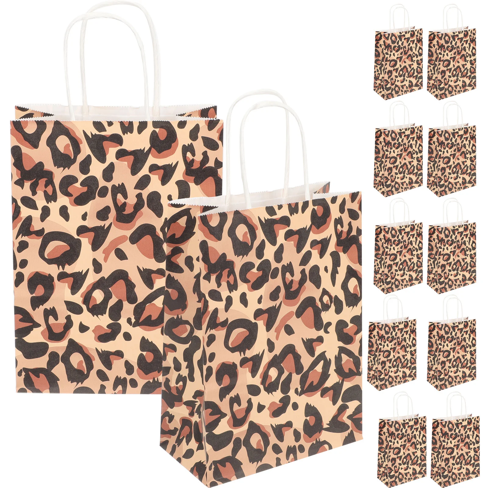 

12 Pcs Tote Bag Bags for Gifts Storage Pouch Party Holder Paper Container Supply Medium Size