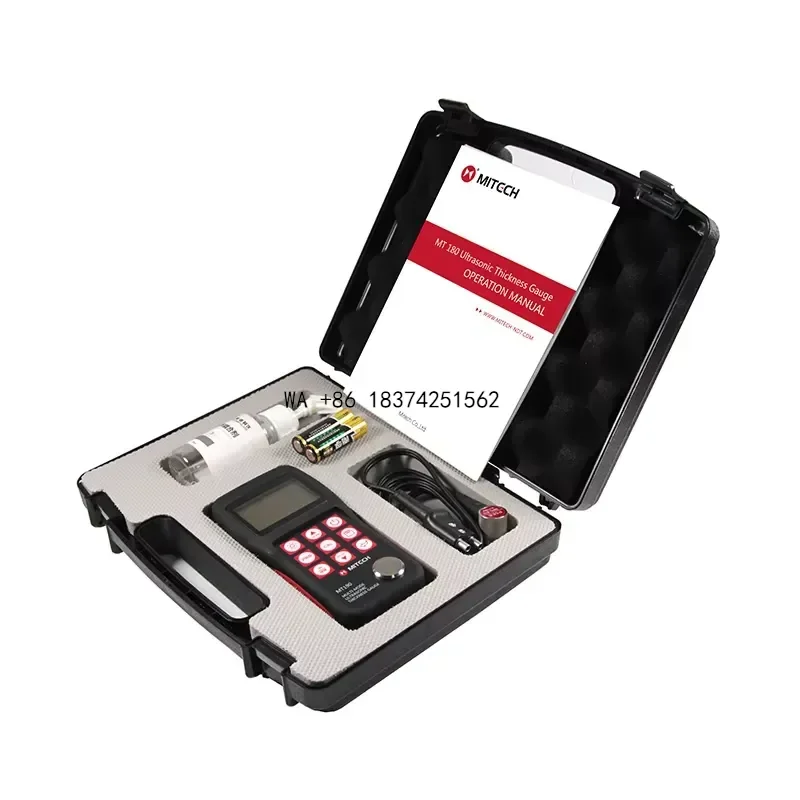 Wmwmnu for Updated MT180 Through Paint Coating Ultrasonic Thickness Gauge 3-30mm Multi-mode P-E and E-E