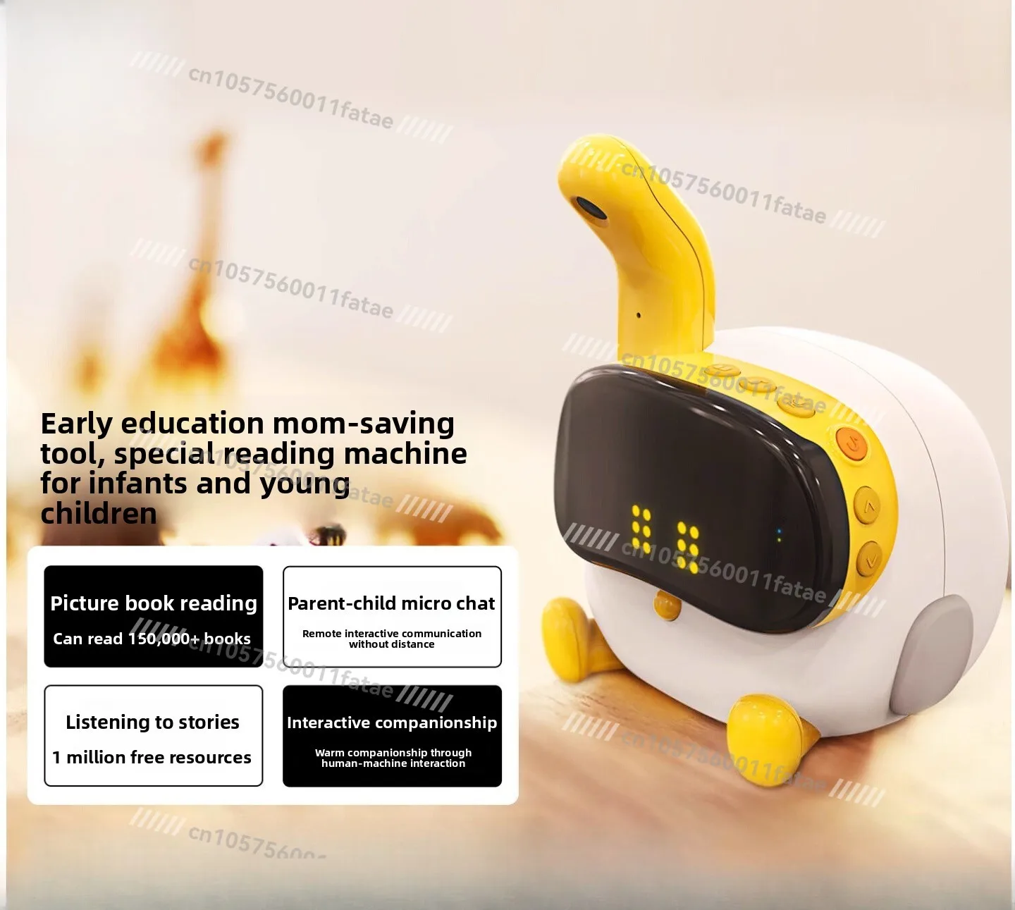 

Early Education Machine Picture Book Reading Robot, Reading Picture Books Telling Stories Listening To Children's Songs Player