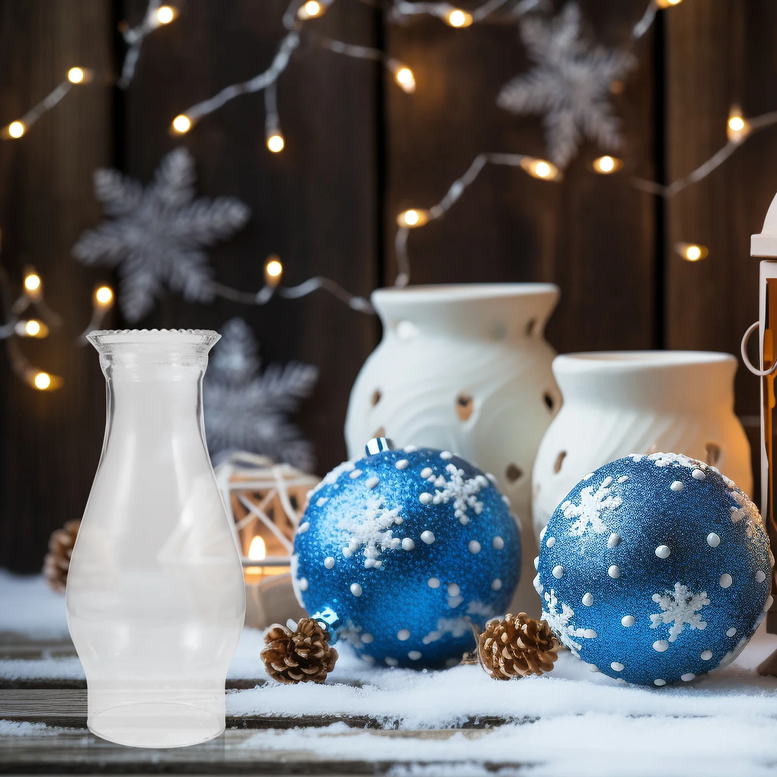 

Glass Lamp Cover Simple Chic Design Oil Lampshade Convenient Installation Long Serving Life Oil Lamp Chimney