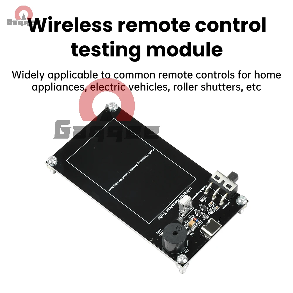 Wireless Remote Control Tester Module Type-C Powered IR RF Detector with Sound Light Indicator for Repair Diagnosis