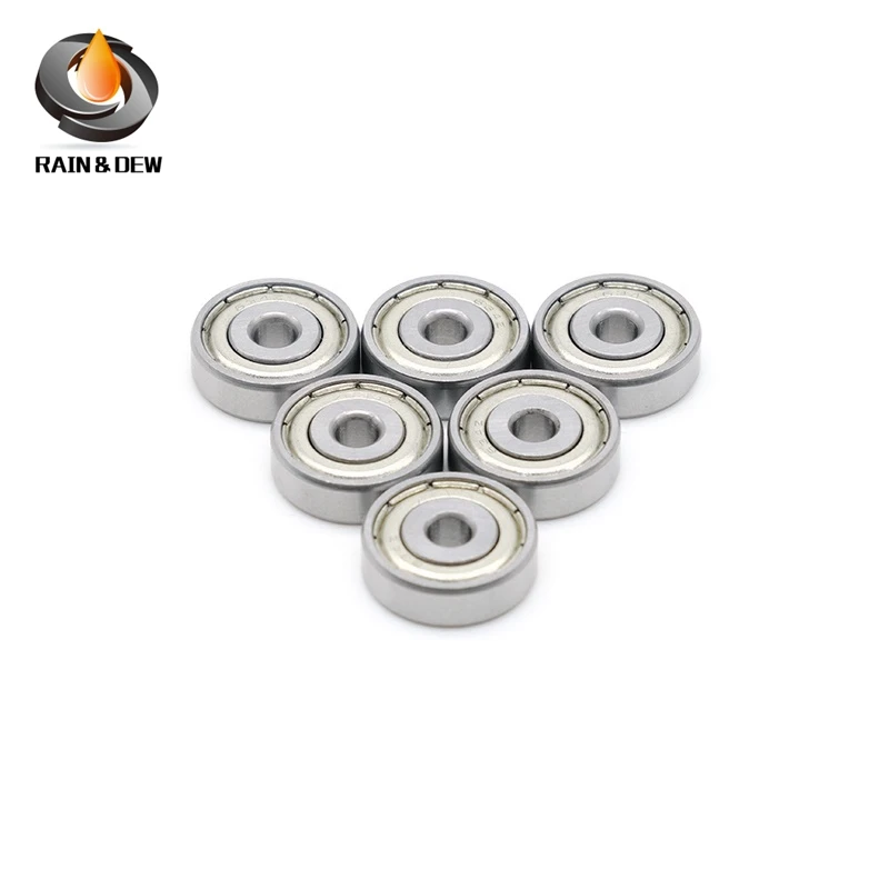 Miniature Ball  Bearing 10PCS 603 604 605 606 607 608 609 623 624 625 626 627 628ZZ High Speed Motor Bearings