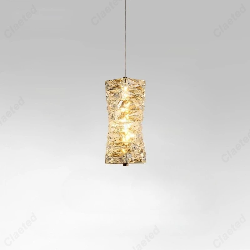 

Creative Simple LED Crystal Chandelier Living Room Dining Room Corridor Porch Bar Bedroom Decorative Atmosphere Lighting Lamps