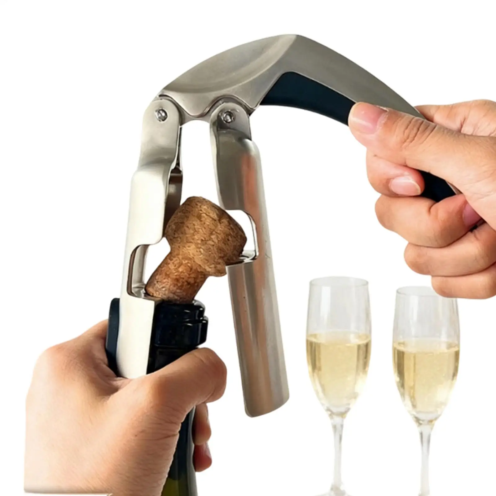 

Металлический профессиональный штопор для шампанского и вина, для мужчин, женщин, пожилых людей, для дома, кухни, бара