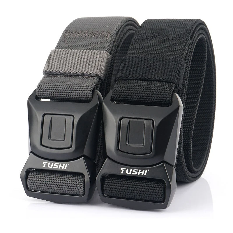 New Tactical Belt Quick Release Outdoor Belt Soft Nylon Sports Accessories Men and Women Black Green Waistband