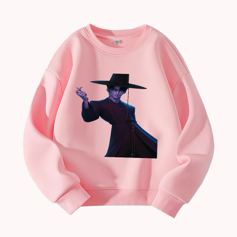 

Anime Wizard Purple Mage Cosplay Sweatshirt Men Women Streetwear Casual Round Neck Pullover Graphic Print Fashion Hoodies