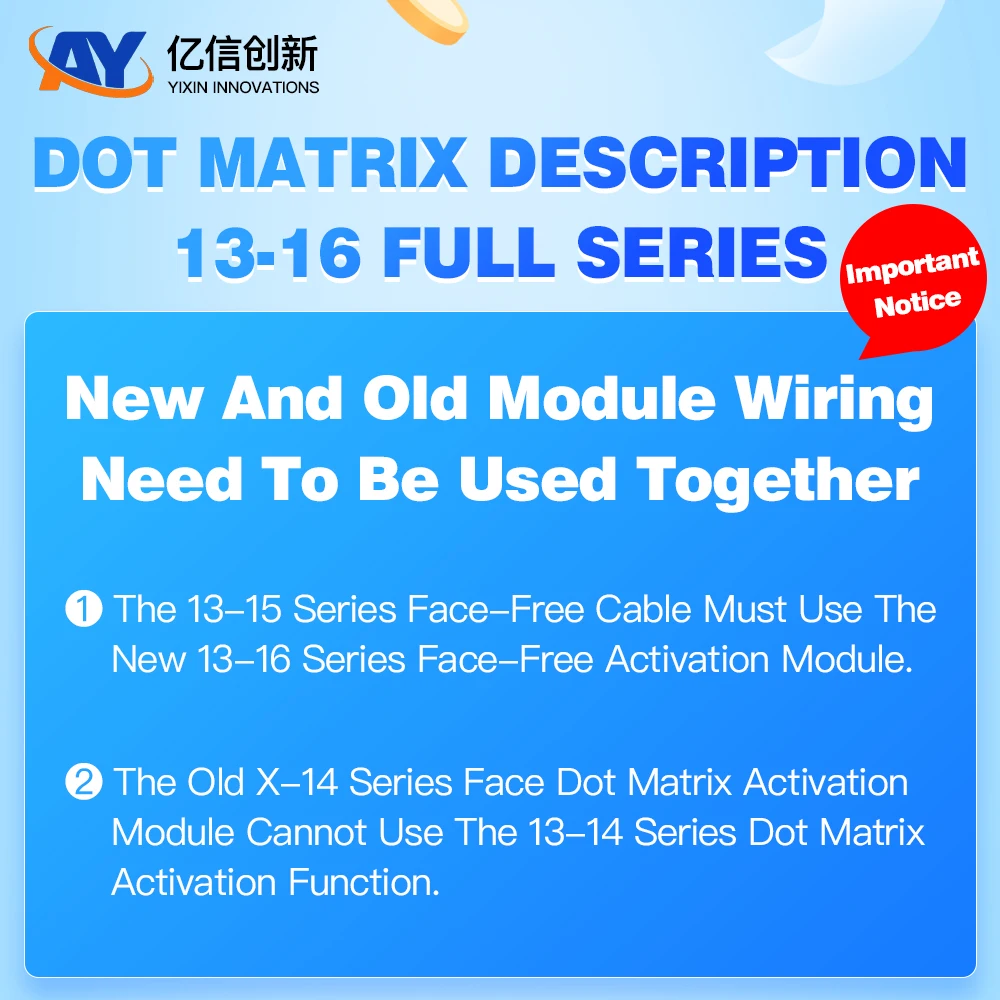 AY A108 Dot Matrix Repair FPC لهاتف iPhone X - 11 12 13 14 15 16 Pro Max Mini Dot Projector قراءة كتابة العلامة على إصلاح معرف الوجه فليكس #6