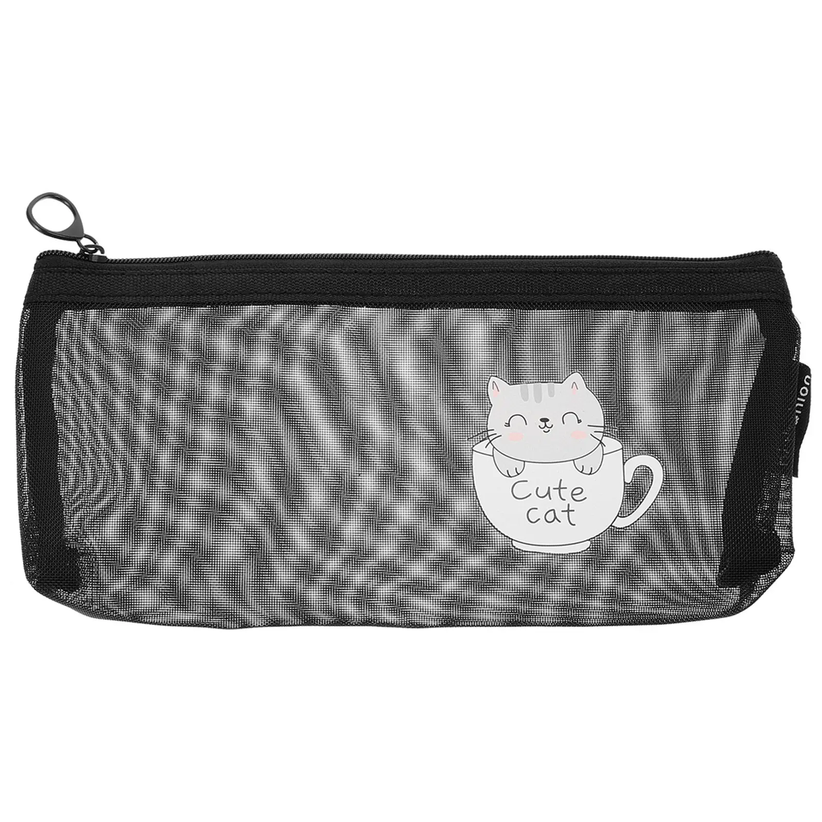 Translucent Mesh Pencil Case – Roomy Nylon Pen Pouch with Zipper for Students, School Supplies & Stationery Organizer