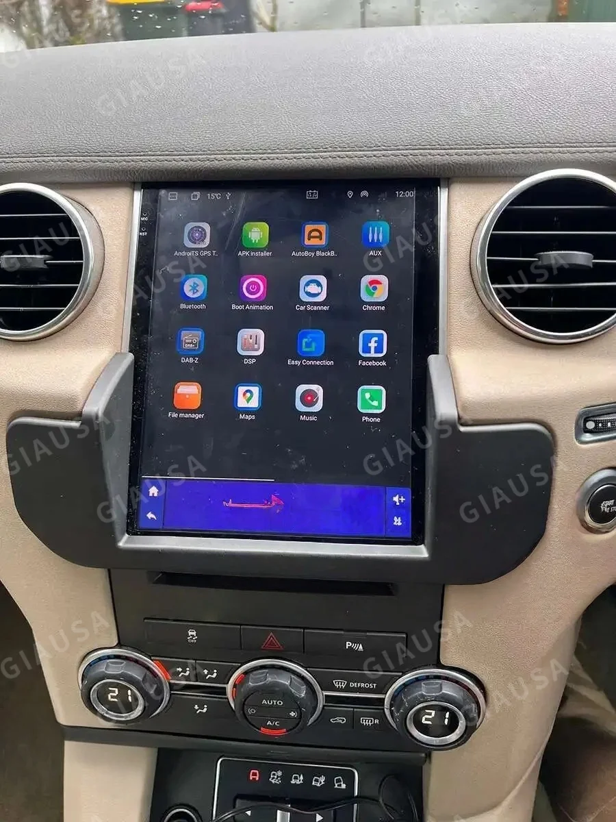 Android 14 Style Screen Car Radio For Land Rover Discovery 4 LR4 2009 2016 GPS Navigation Car Stereo + Climate LCD Screen