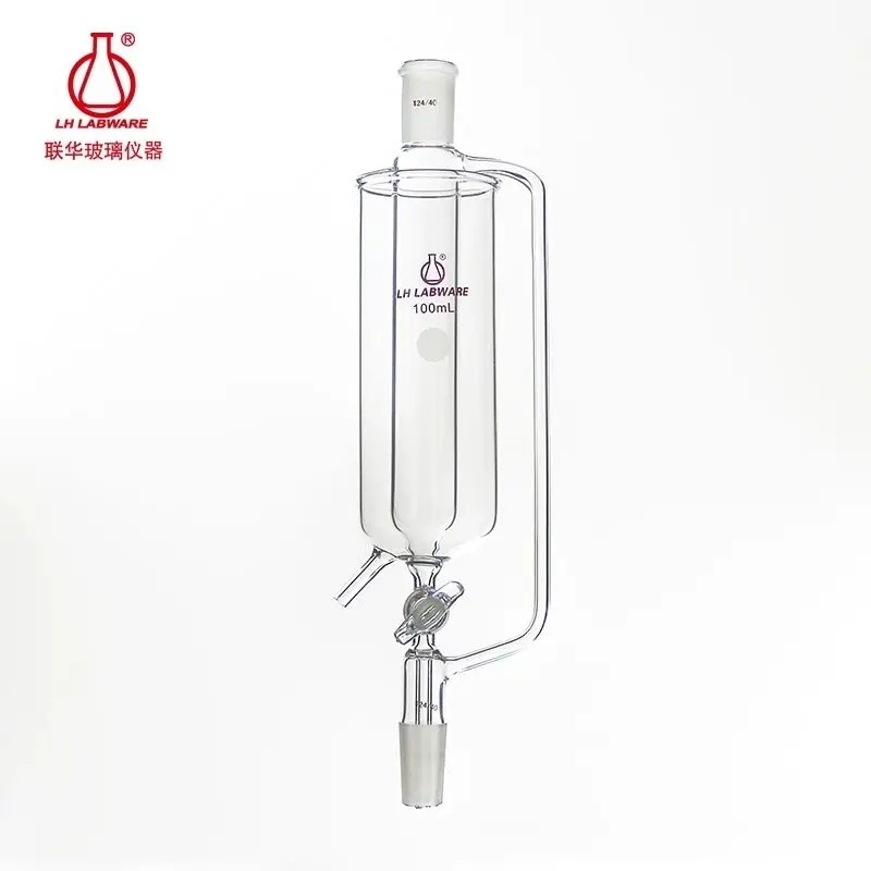 LH LABWARE Constant pressure drip funnel with jacket, Replaceable glass valve, Borosilicate glass, LH-230