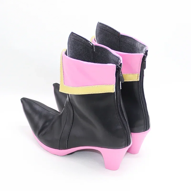 Anime Ashen Witch Elaina Cosplay Shoes Halloween Carnival Low Heel Boots Big Size Cosplay Props PU Leather Shoes Custom Made