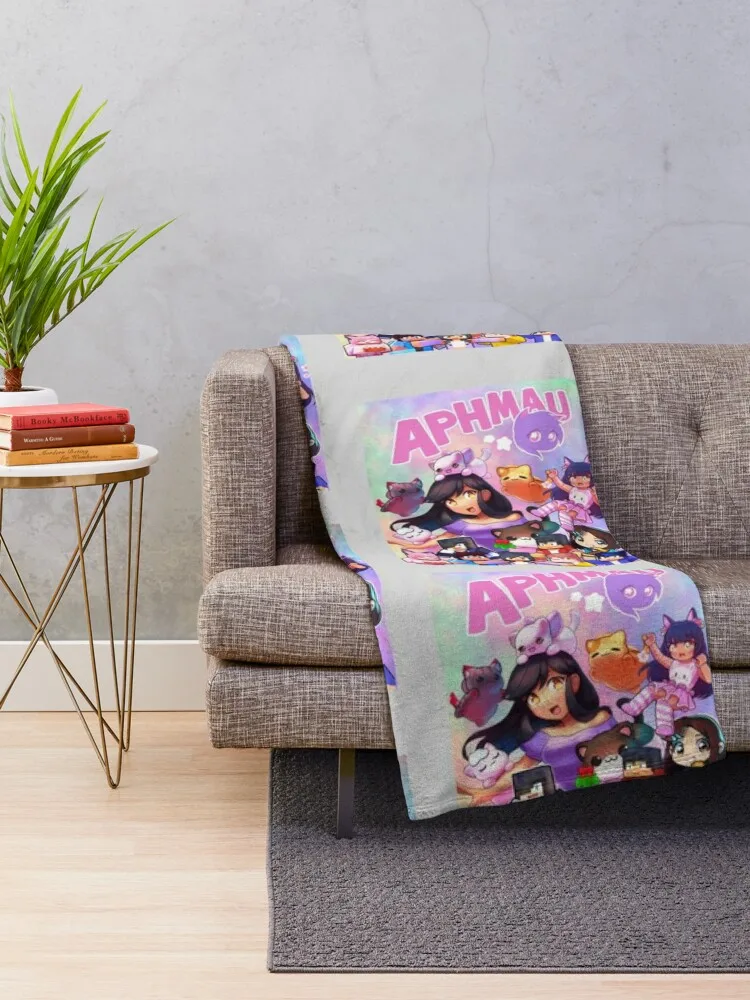 aphmau art3khxamkatt_42 Throw Blanket Sofa Quilt christmas decoration Bed Fashionable Heavy Blankets