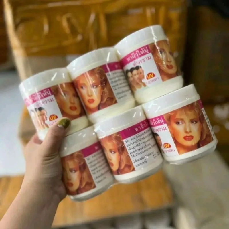 Kem Cô Gái Tóc Xù Thái Lan Kem Kích Siêu Trắng Thắt Chặt Lỗ Chân Lông Giữ Ẩm Làn Da Trắng Sáng Mịn Màng Whitening 250g