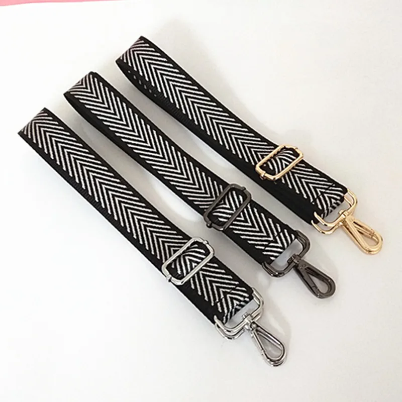 Replacement Adjustable Strap Purse Accessories New Arrow Pattern Nylon Shoulder Strap for Women\'s Bag Long Shoulder Belts