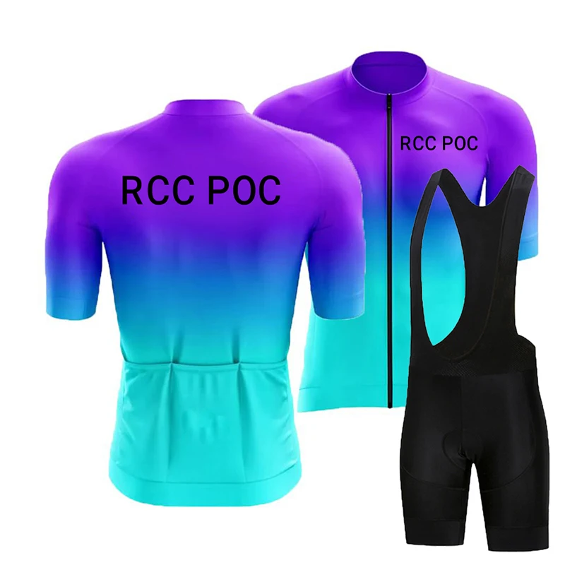 مجموعة Wielerjersey 2026 Rcc Poc Heren Fietsleding Zomer Fietspak Met Korte Mouwen Ropa Ciclismo Hombre