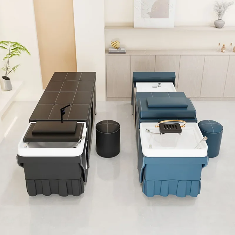 

Salon Chairs Hair Stylist Japanese Water Jet Spa Commercial Professional Makeup Chair Circulation Basin Cama Shampoo Styling Bed