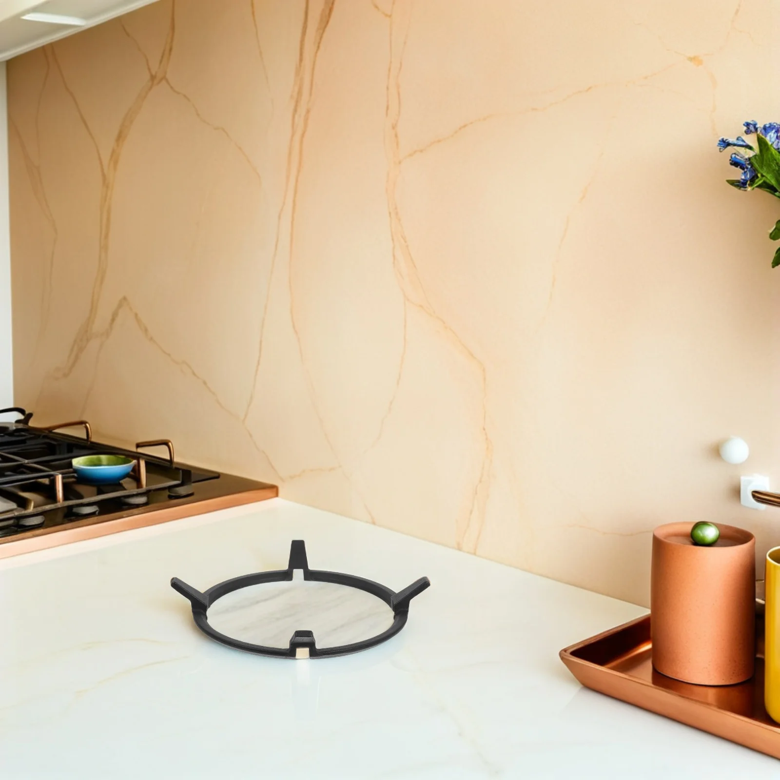 

Cast Iron Pot Holder Universal Gas Stove Support Rack Non-Slip For Pots Pans Coffee Makers Heat Resistant Kitchen Cookware