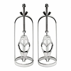 4 Style Stainless Steel Play Clamps Metal Nipple Clips Breast Trainer Enlarger BDSM Erotic Accessory Fetish Sex Toys for Women