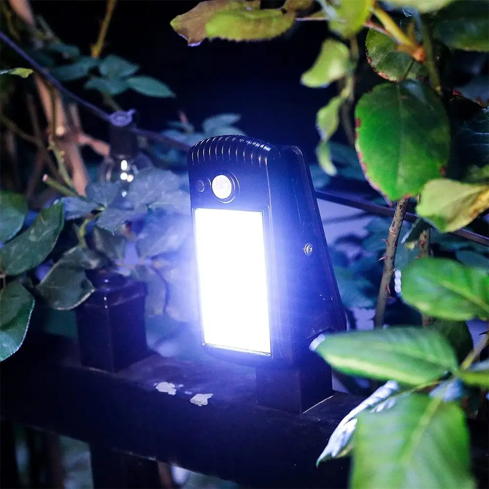 Luces de Clip solares para exteriores, de 3 modos Sensor de movimiento, luz de valla Solar Ip65, luz inalámbrica impermeable para cubierta, pared, garaje, 40led