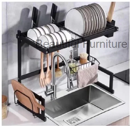 

Racks Holders Multifunctional Storage Rack Knife Stand Dish Fruit and Vegetable Bowl Chopsticks Tube Cleaning Kitchenware