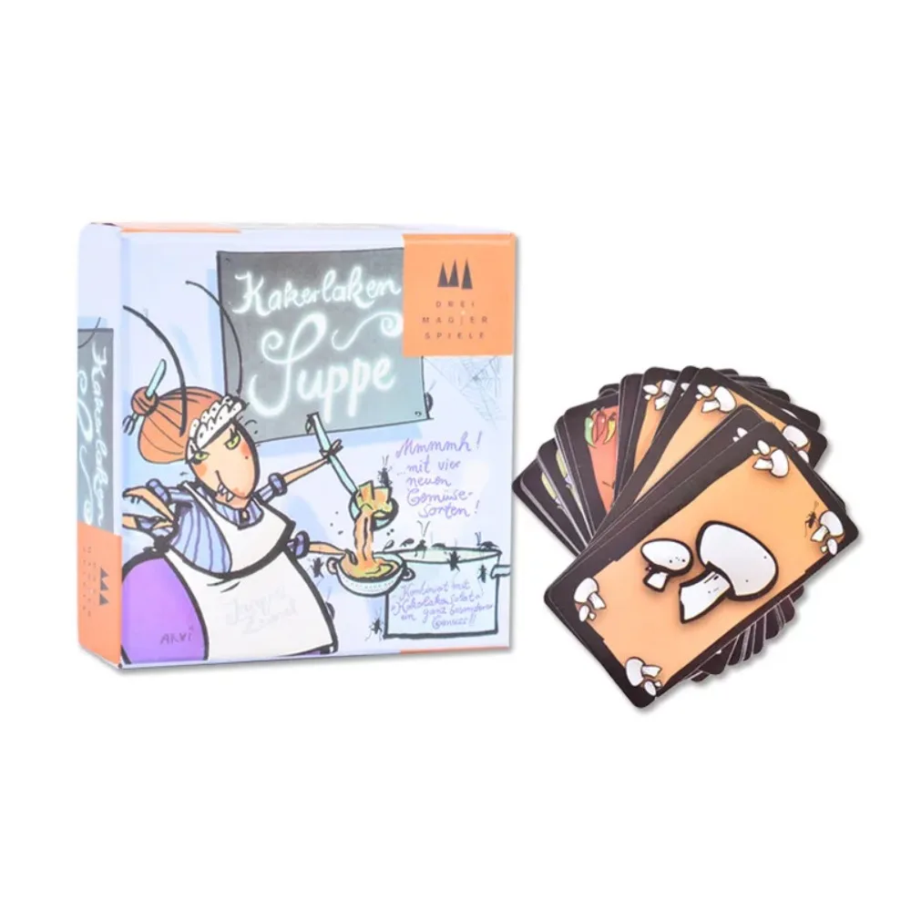 Children's game board game card parent-child interactive game cockroach sweet soup paper safe toy cardboard box