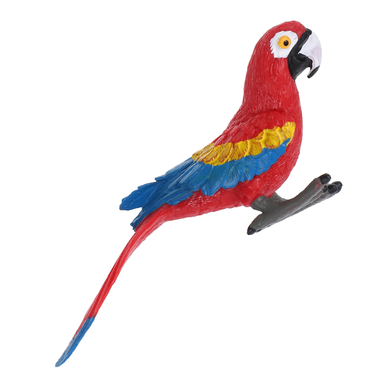 Simulation Animal Model Adorable Red Parrot Toy Model Desktop Decoration for Children Playing simulation model