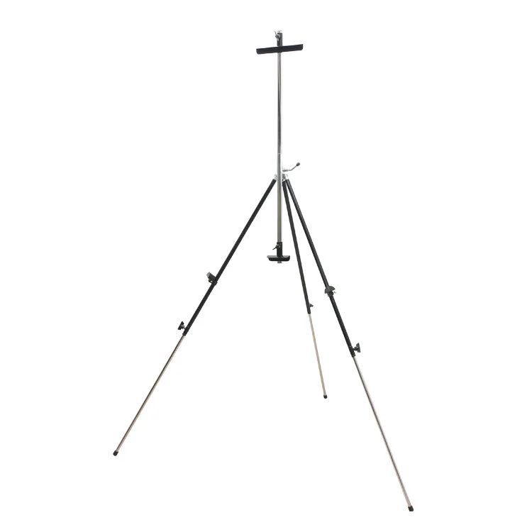 Advertising display stand Art easel Triangle telescopic picture frame Foldable metal bracket Art life drawing