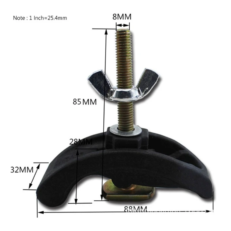 85mm Bow Plate Sets CNC Engraving Machine Parts Pressure Plate Clamp Fixture for T-slot working table