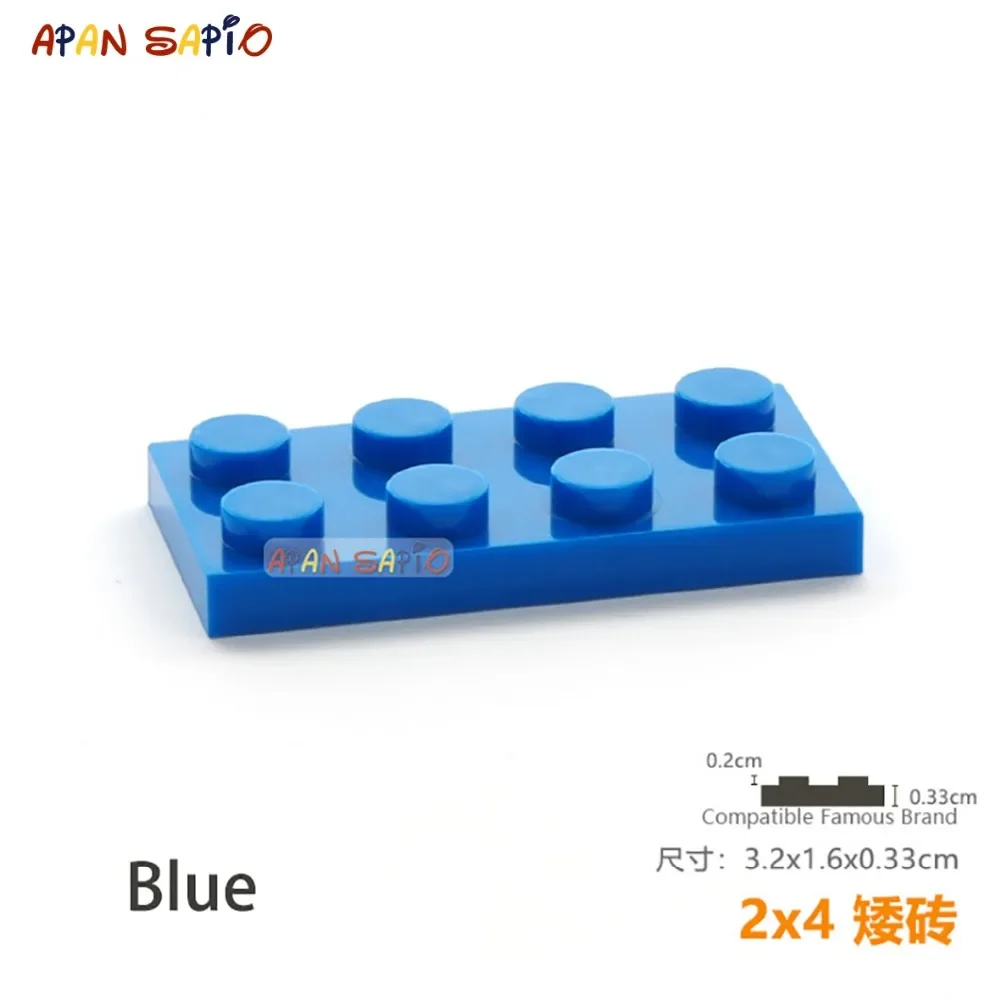 15pcs DIY Blocks Building Bricks 2X4  Educational Assemblage Construction Toys for Children Compatible With Brand