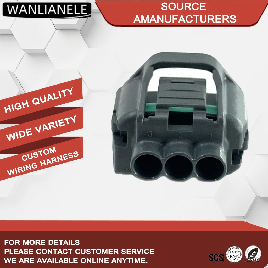 50 Sets 3 Pin Sealed Waterproof Female Automotive Electrical Plug Auto Connector Car Connector 7283-1133-10 90980-11261