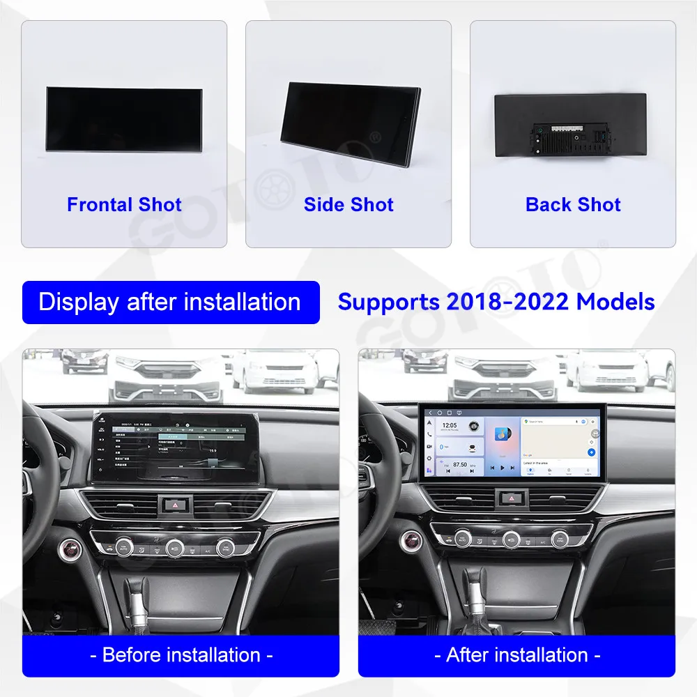 15.8 inch Car Stereo For Honda Inspire/Accord 10th Gen 2018-2022 Android 14 Wireless GPS Car Navigation Car Multimedia Play