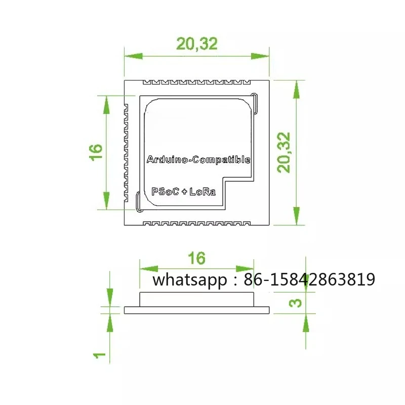 AM02-Asr6502 Module Lora IoT A Supports Arduino Platform Free Secondary Development