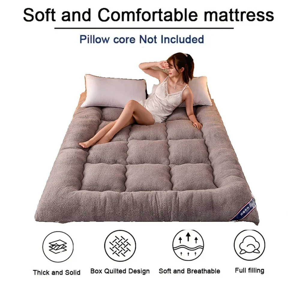 الملكة فراش توبر للطلاب عنبر سميكة صوف الضأن فراش منصات يغطي مع جيب مرن 7D الألياف السرير توبرingiosy Matttratulis