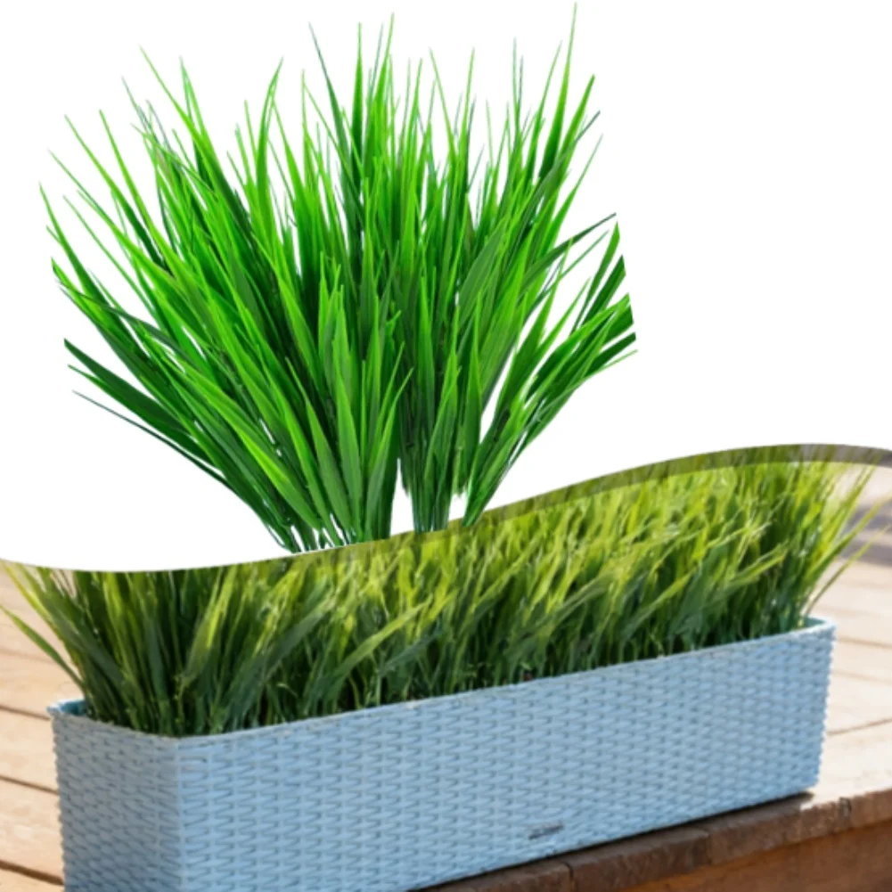 

5PCS Artificial Plastic Grass Stems for Vase Arrangements Wedding Decor Outdoor Home Photography Props and Interior Greenery